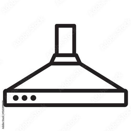 Extractor Hood icon vector illustration isolated sign