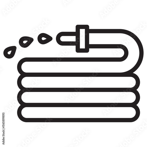 garden hose icon vector illustration isolated sign