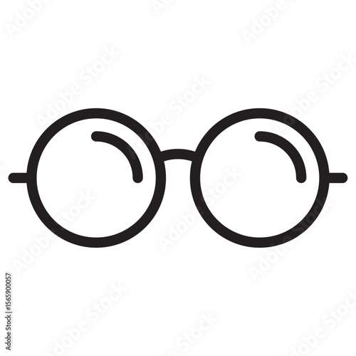 Glasses icon vector illustration isolated sign