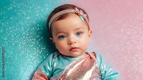 Y2K idol baby – Kawaii fantasy portrait in retro-futuristic style