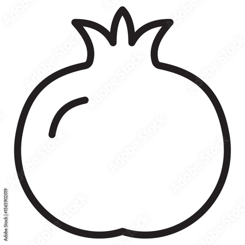 pomegranate icon vector illustration isolated sign