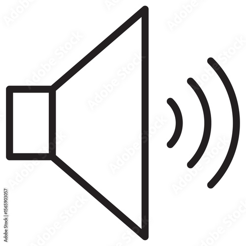 Speaker volume icon vector illustration isolated sign