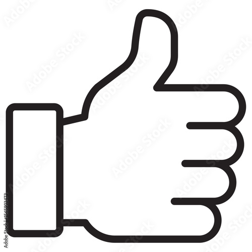Thumbs Up icon vector illustration isolated sign