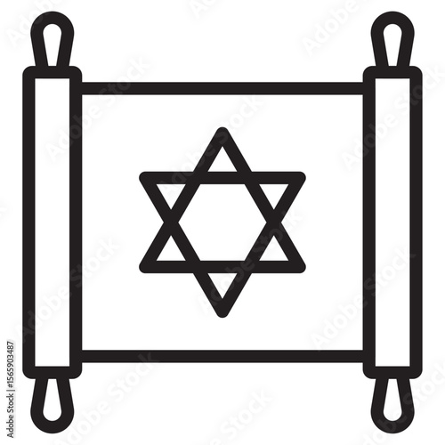 Torah icon vector illustration isolated sign