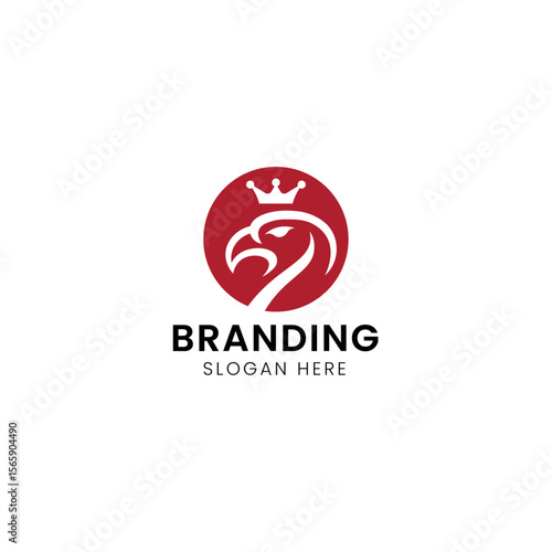 Free Download Simple royal and crown eagle logo - GFXLoad