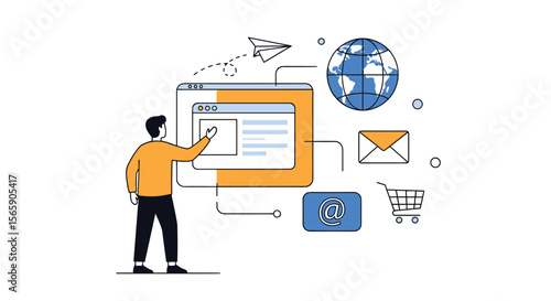 Digital marketing strategy for growing an online business and increasing customer engagement effectively