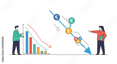 Analyzing Economic Decline and Financial Market Downturns with Business Professionals Understanding Performance Metrics