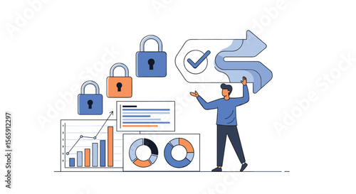 Securing financial growth through robust data analysis and strategic risk management practices for business prosperity