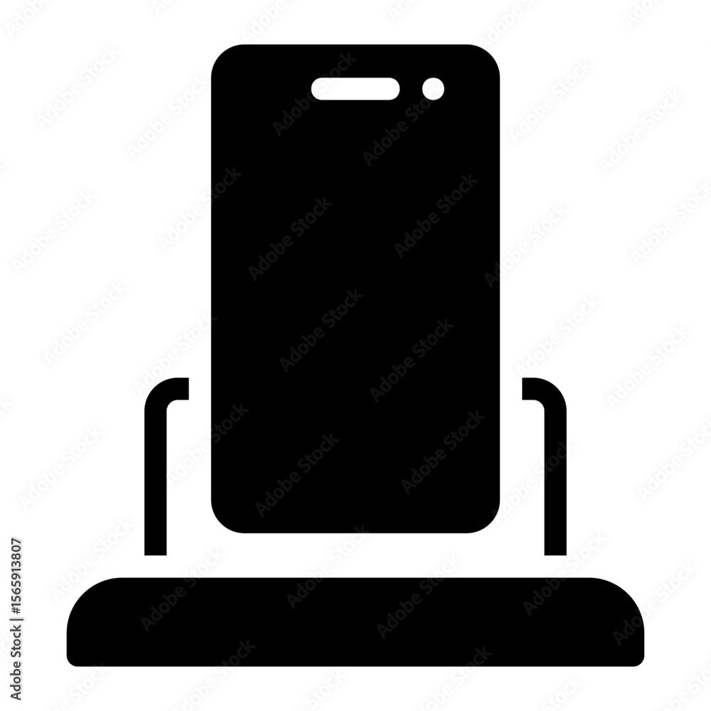Obraz premium phone dock glyph icon