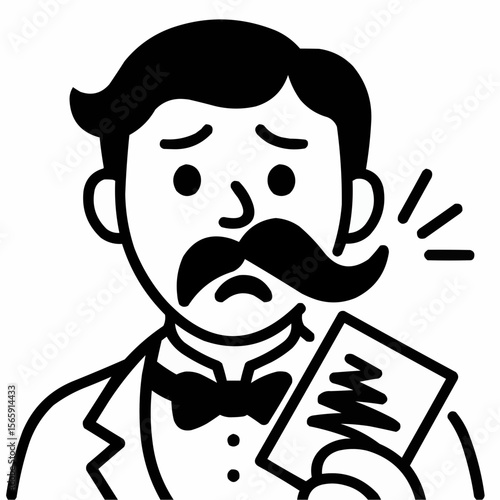 Half-detached mustache. Costume fail