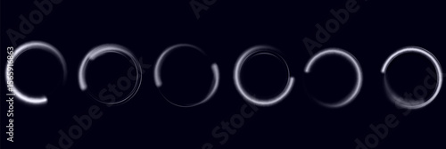 Abstract neon background. luminous circle. Luminous spiral cover. Wake wave, fire path trail line and swirl effect curve. Food isolated. space tunnel. Ellipse shimmery color.