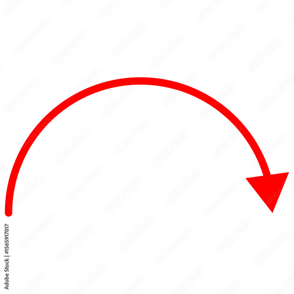 Thin Curved Red Arrow Icon Pointing Rightwards
Thin Curved Red Arrow Icon Pointing Rightwards