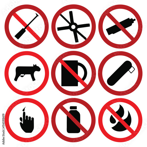 Prohibition Symbols Comprehensive Guide to No Smoking, No Fire, No Animals, and More Safety Signs