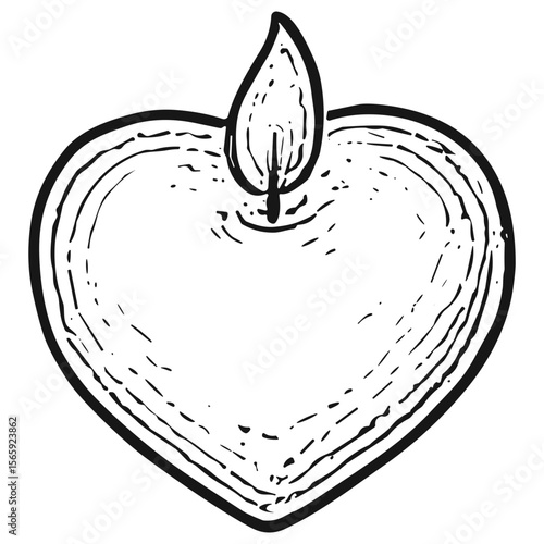 HeartShaped Candle