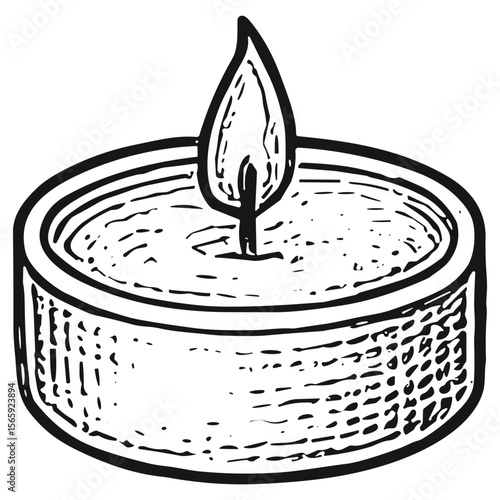 Round Tea Light Candle