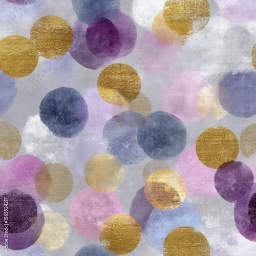 Abstract Watercolor Spots Pattern