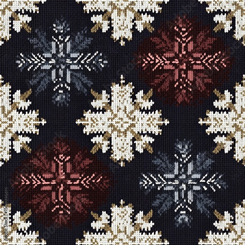 Nordic Snowflake Repeat Design