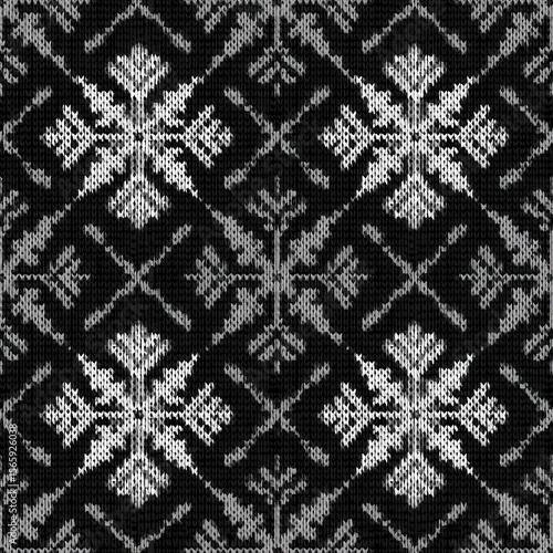 Nordic Snowflake Repeat Design