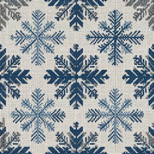 Nordic Snowflake Repeat Design