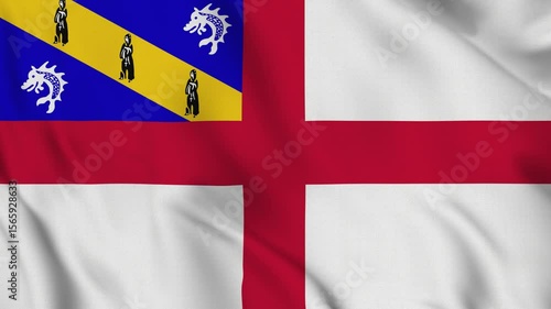 Flag of Herm – 4K Seamless Loop of the Channel Island’s Official Banner