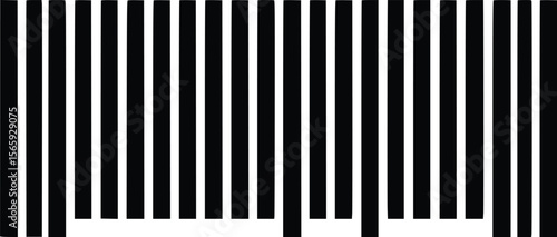 Abstract barcode vector illustration; bold, graphic design.