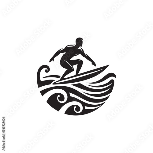 Photography silhouette of a person surfing