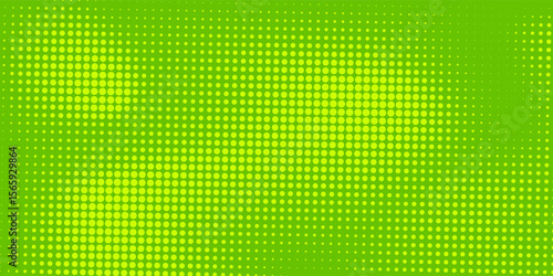 Dots halftone yellow green color pattern gradient texture background.
