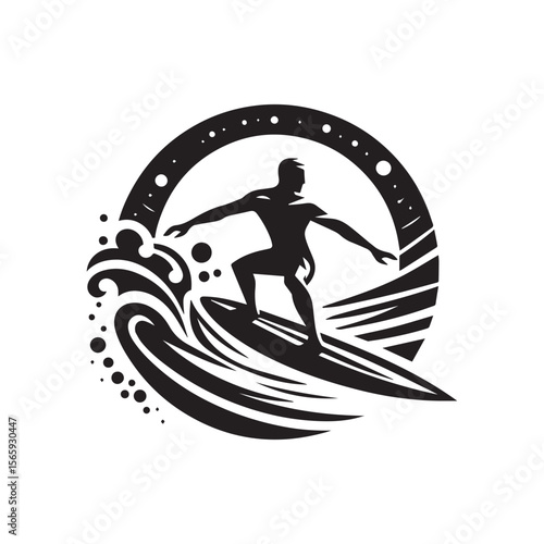 Photography silhouette of a person surfing