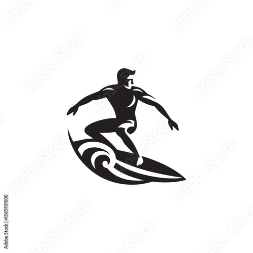 silhouette of a person surfing