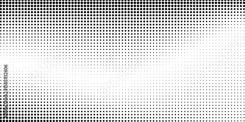 Modern grunge halftone gradient background. Faded grit noise texture. White and black abstract