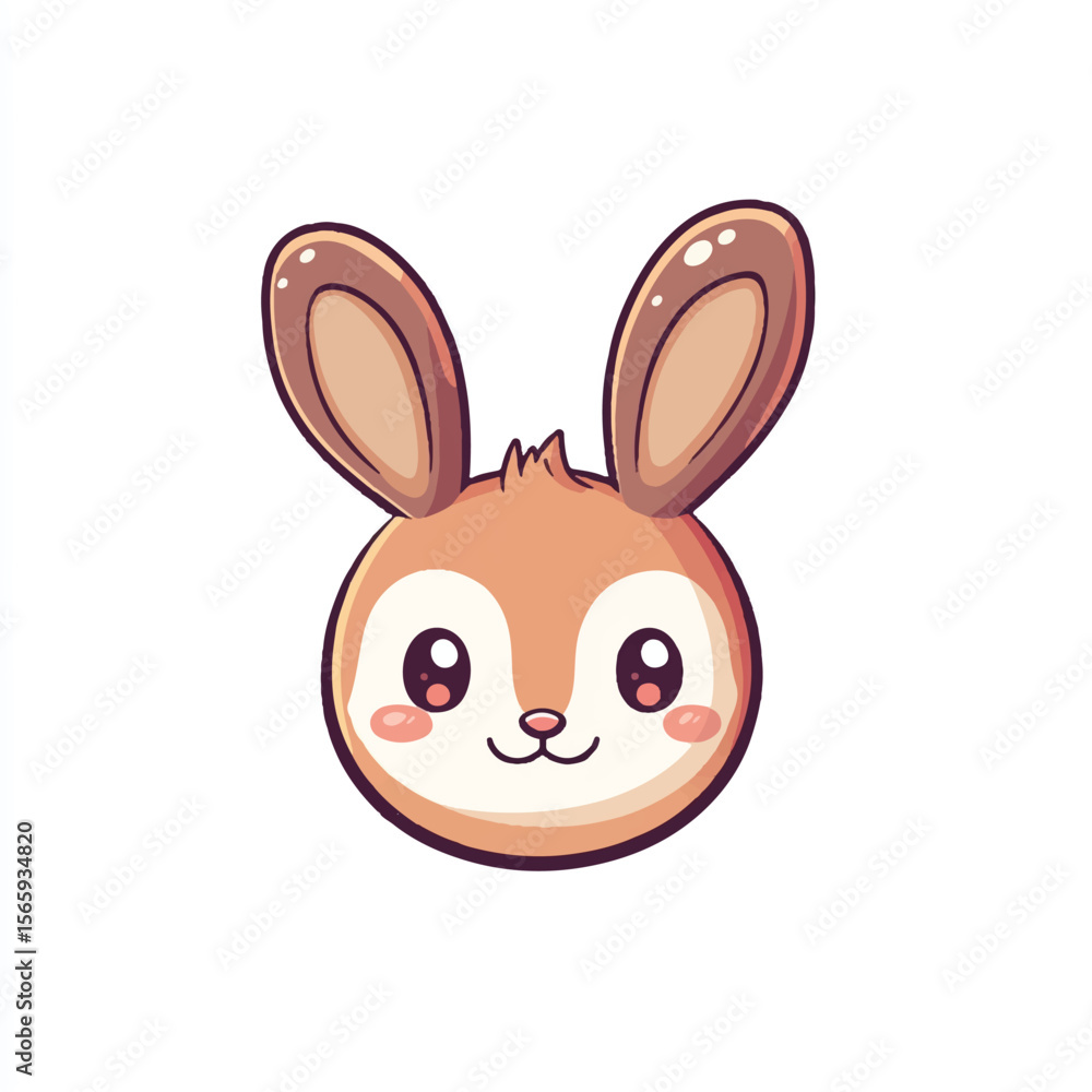 Fototapeta premium a cute tiny animal heads for stiker