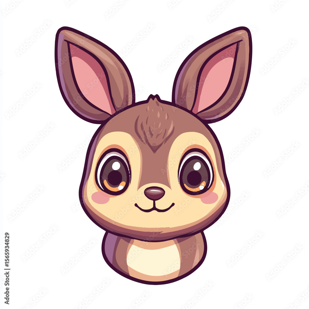 Fototapeta premium a cute tiny animal heads for stiker