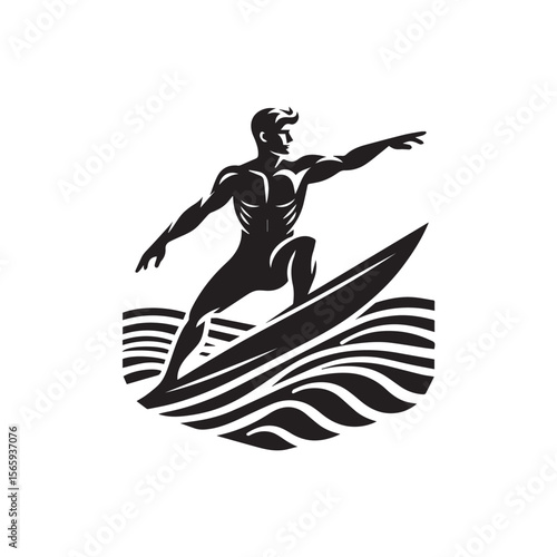 Photography silhouette of a person surfing