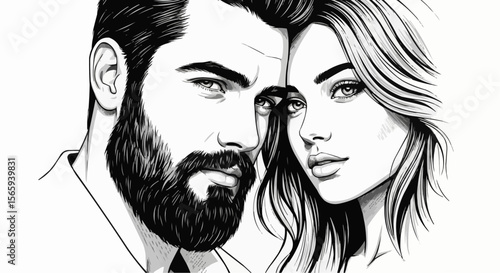 woman with man