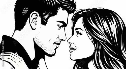 silhouette of a couple