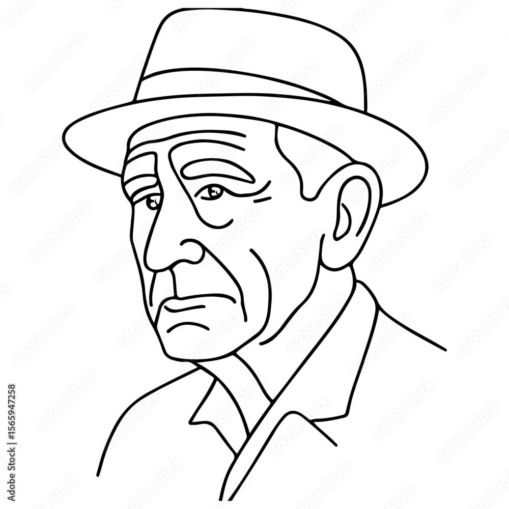 Obraz premium man wearing a hat