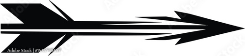 Abstract Arrowhead Vector: Sharp, Bold, Dynamic Design Element