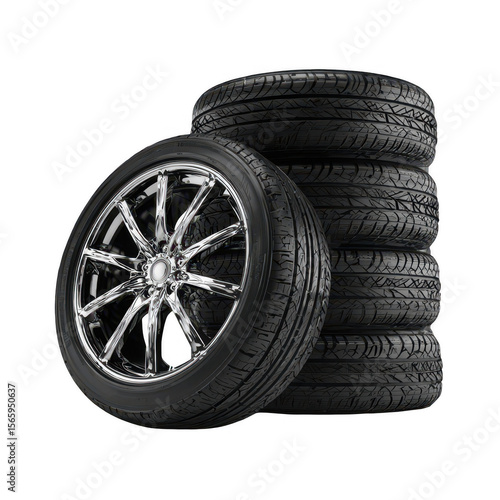 Stacked tires and rims (1)