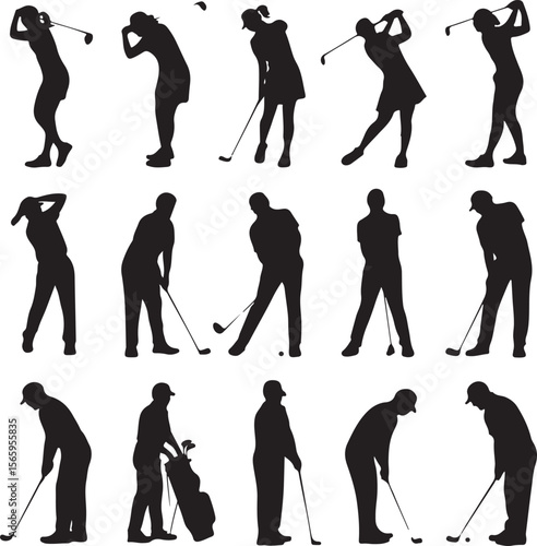 Golfer Swing Silhouette Design

Professional Golfer Vector Art

Golf Club Swing Illustration

Dynamic Golf Pose Silhouette

Tee Off Golfer Clipart Graphic