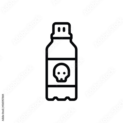 Black line icon for hydro sodium