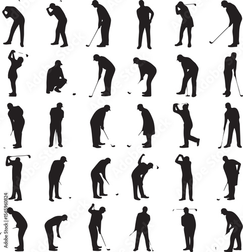 Golfer Swing Silhouette Design

Professional Golfer Vector Art

Golf Club Swing Illustration

Dynamic Golf Pose Silhouette

Tee Off Golfer Clipart Graphic