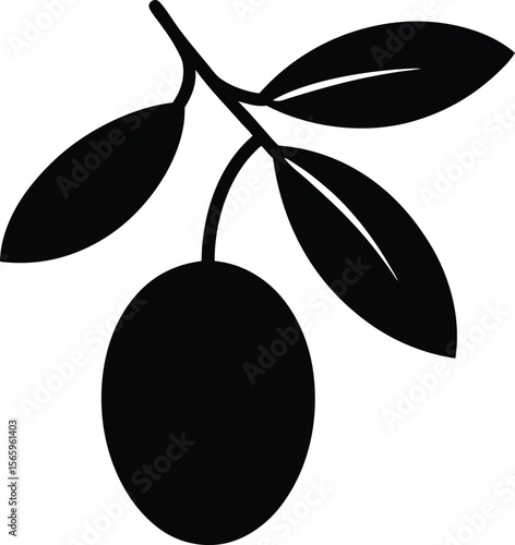 Kakadu Plum minimal clean design silhouette vector art illustration