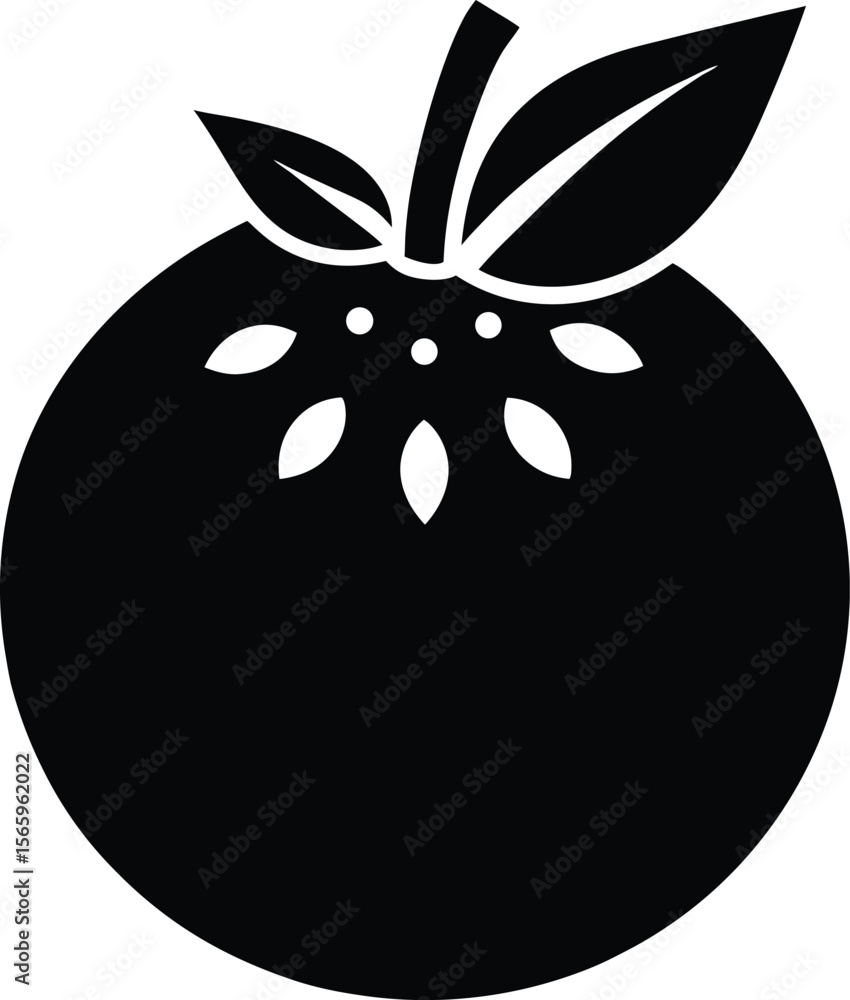 Naranjilla Fruit minimal clean design silhouette vector art illustration Naranjilla Fruit minimal clean design silhouette vector art illustration
