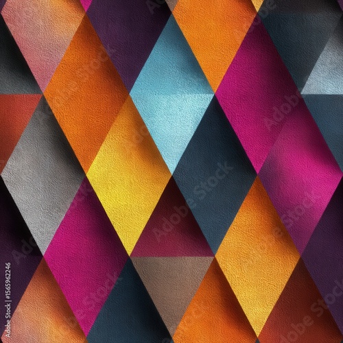 Diamond Motif Seamless Textile Design