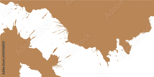 Fotografia Vector illustration of an antique, aged, brown world map with a grunge paper tex