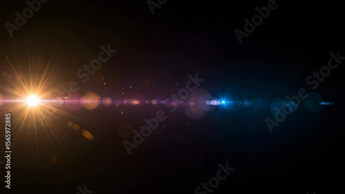 Wallpaper Mural Long Exposure Captures Bright Light with Lens Flare on Dark Backdrop Creates Striking Visual Torontodigital.ca