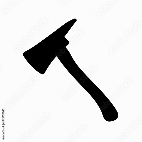 Firefighter axe icon for emergency rescue — solid version