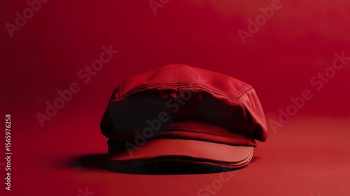 Wallpaper Mural A red hat on a red background Torontodigital.ca