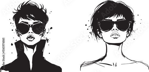 fashionable woman vector