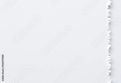 Close-up of ragged, torn paper edge showing raw, unfinished fibers,  close up,  edge